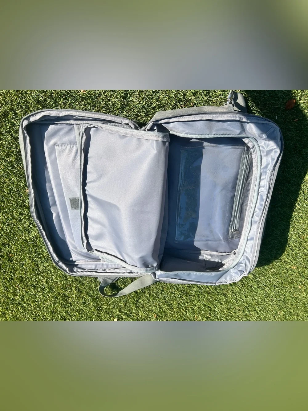 BAGSMART Gray Travel Duffel Weekender Carry-On Laptop Overnight Bag Like New